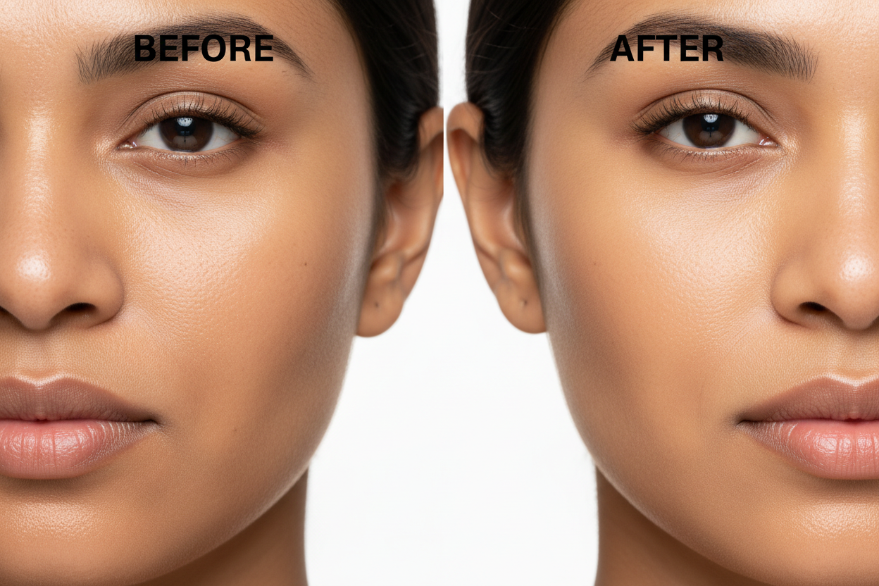 Before After - Pakistani Skin